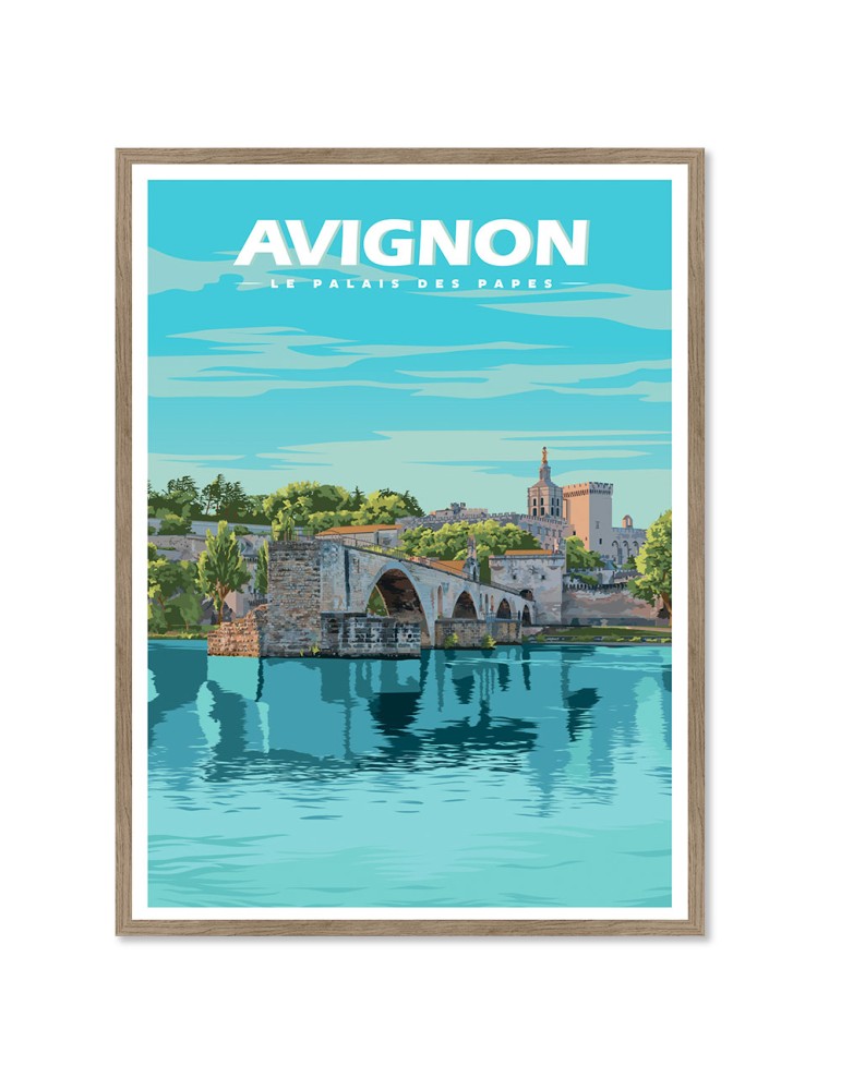 Avignon – Poster affiche – image encadrée