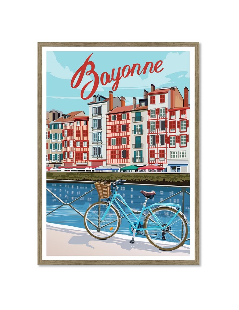 Bayonne 1 – Poster affiche – image encadrée