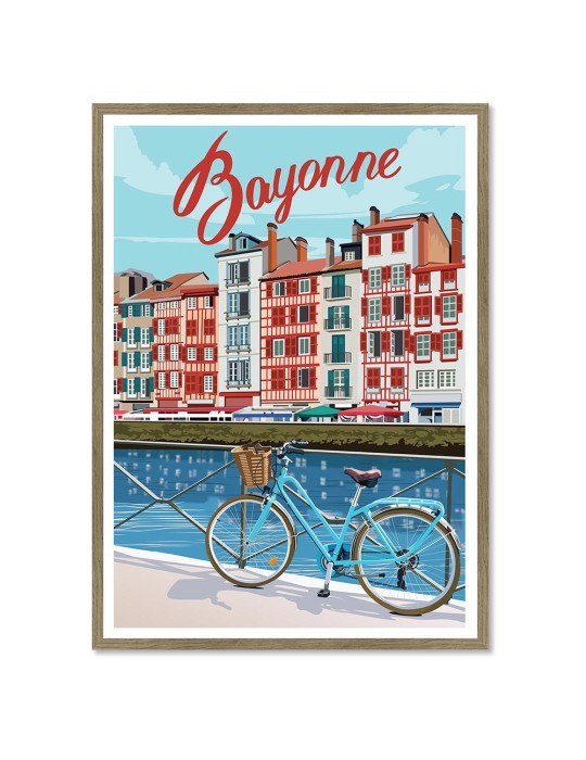 Bayonne 1 – Poster affiche – image encadrée