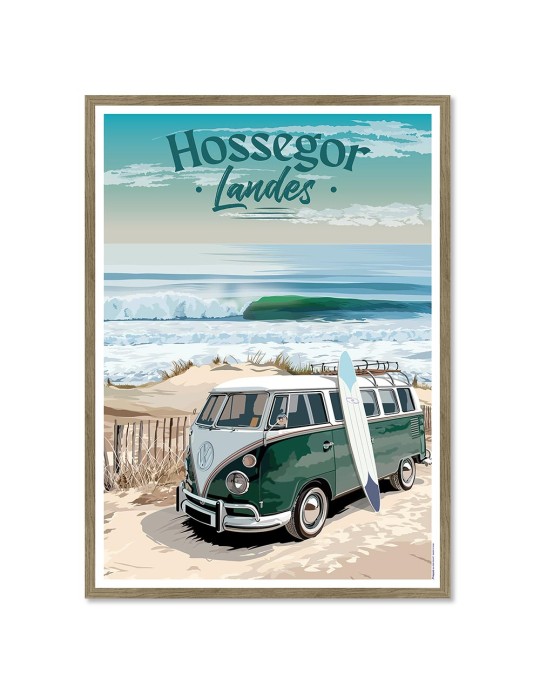 Hossegor – Poster affiche – image encadrée