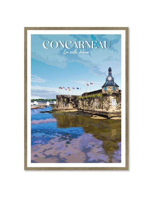 Concarneau – Poster affiche – image encadrée