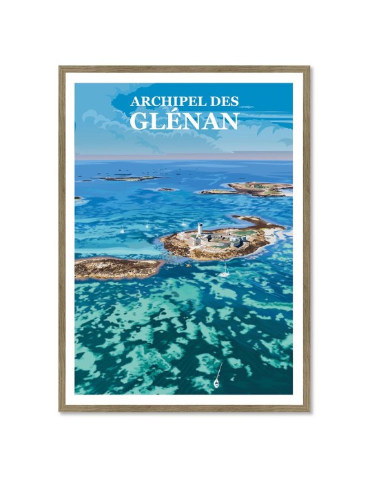 Les Glénan – Poster affiche – image encadrée