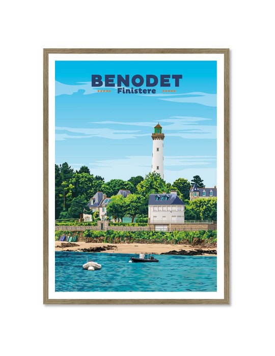 Bénodet – Poster affiche – image encadrée