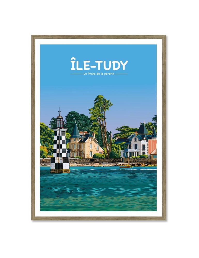 L'île Tudy – Poster affiche – image encadrée