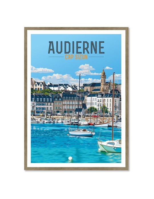 Audierne – Poster affiche – image encadrée