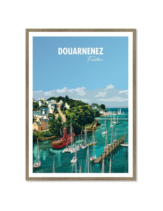 Douarnenez – Poster affiche – image encadrée