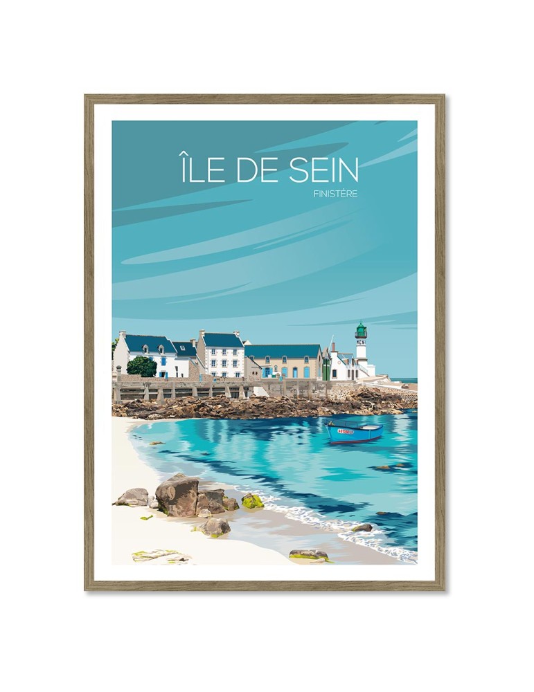 Ile de sein – Poster affiche – image encadrée