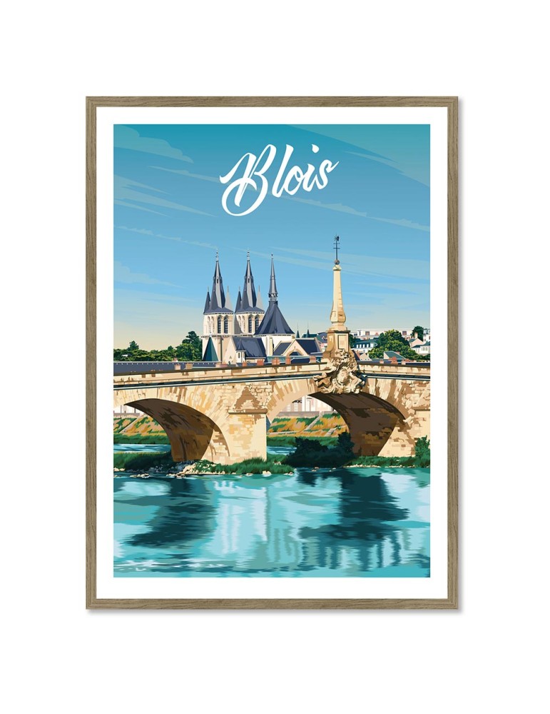 Blois – Poster affiche – image encadrée