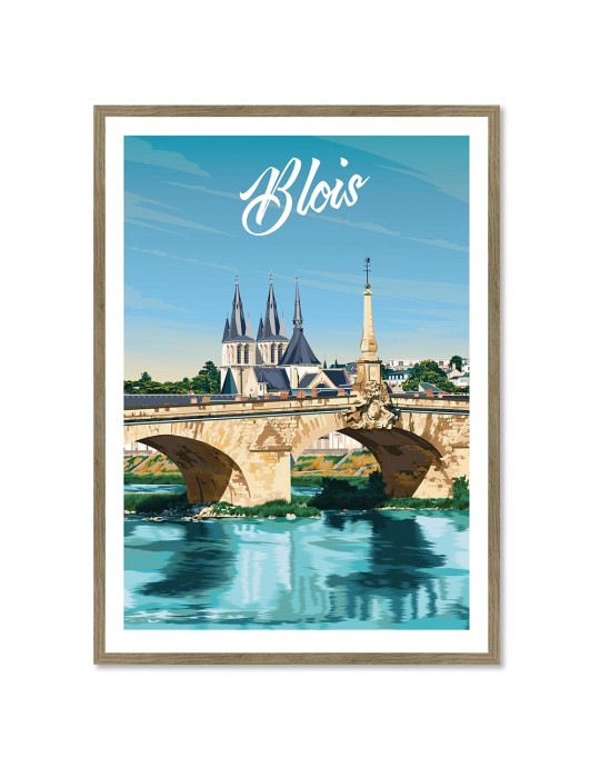 Blois – Poster affiche – image encadrée