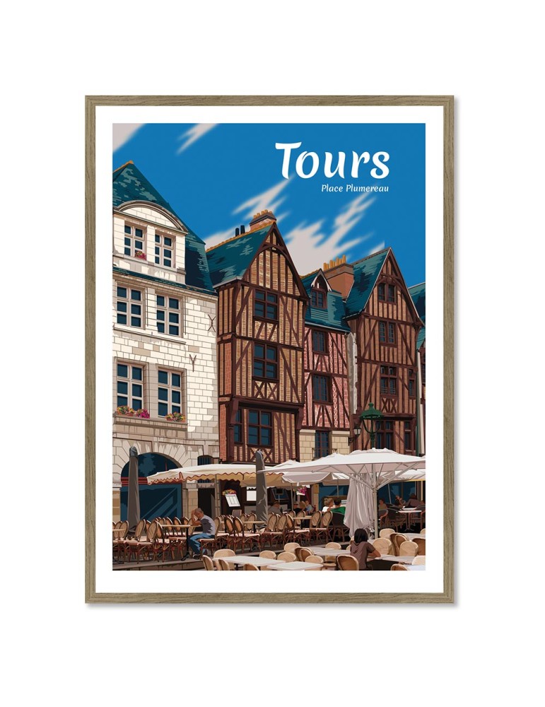 Tours – Poster affiche – image encadrée