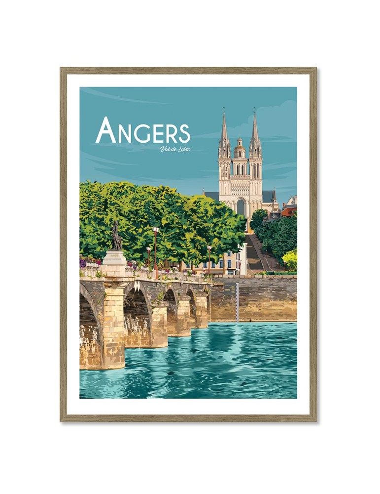 Angers – Poster affiche – image encadrée
