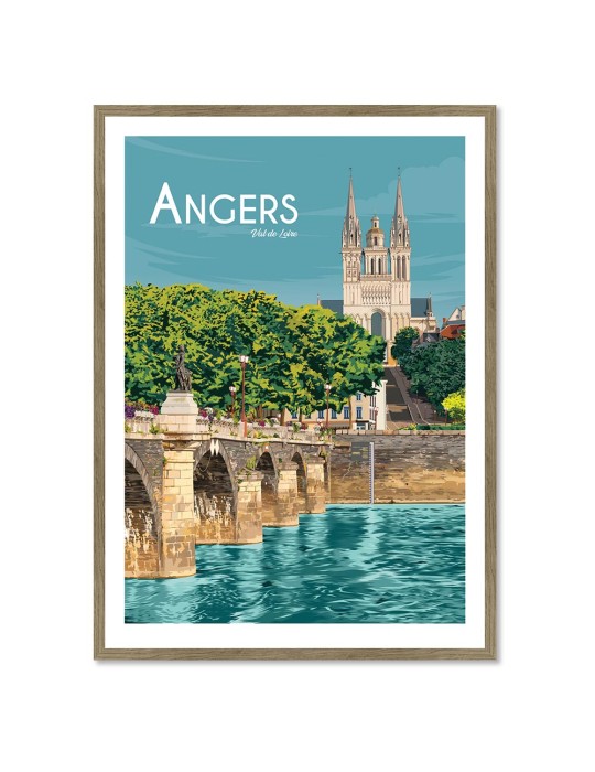 Angers – Poster affiche – image encadrée