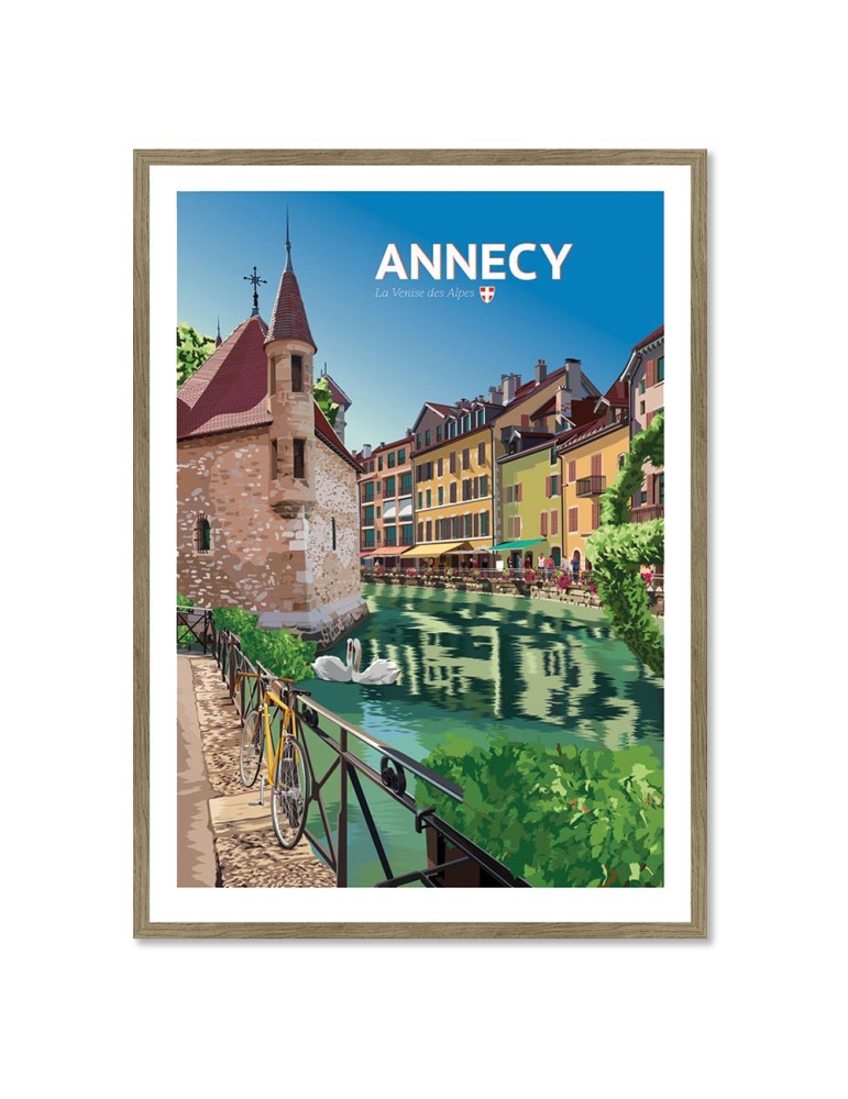 Annecy – Poster affiche – image encadrée