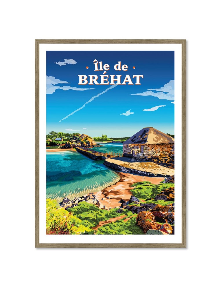 Bréhat – Poster affiche – image encadrée