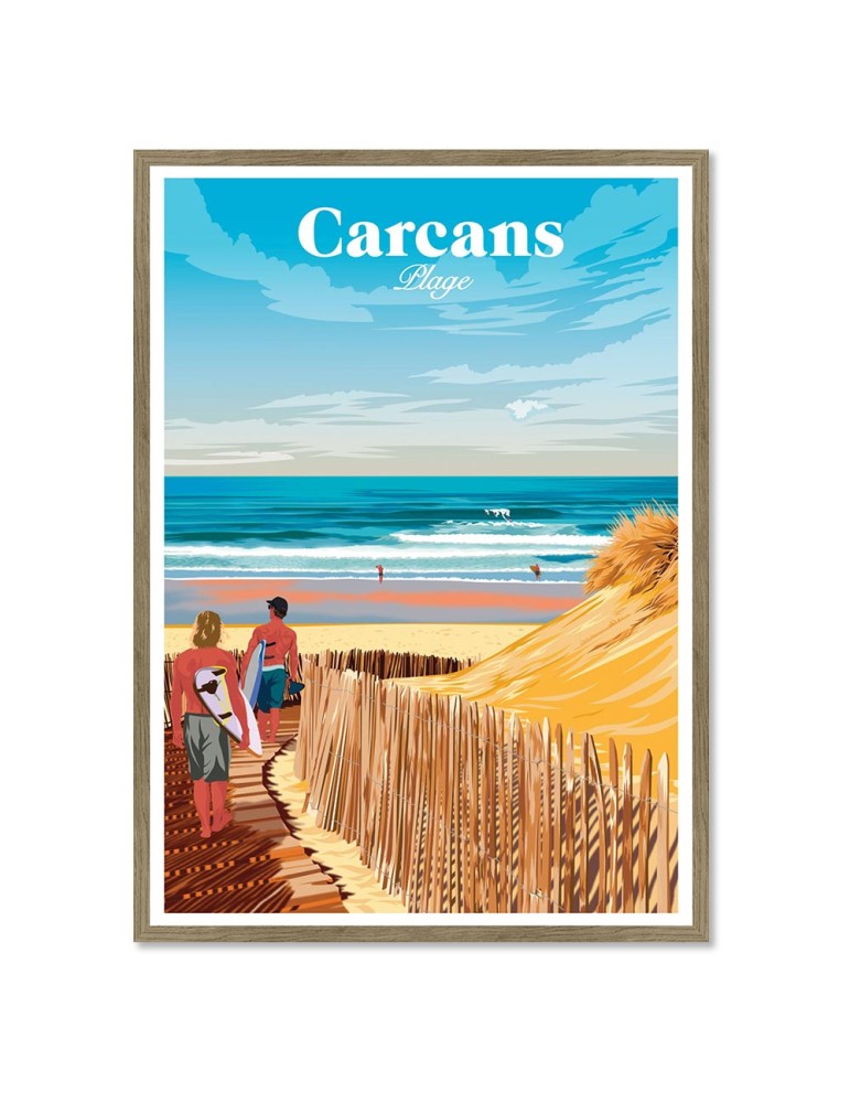 Carcans – Poster affiche – image encadrée