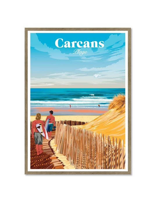 Carcans – Poster affiche – image encadrée
