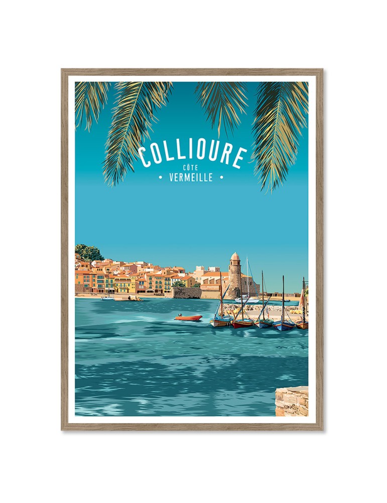 Collioure – Poster affiche – image encadrée