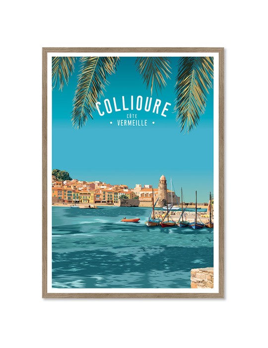 Collioure – Poster affiche – image encadrée