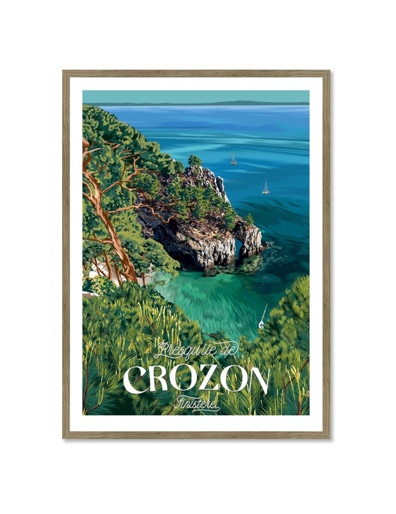Crozon – Poster affiche – image encadrée