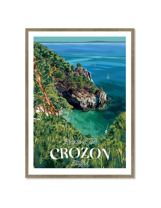 Crozon – Poster affiche – image encadrée