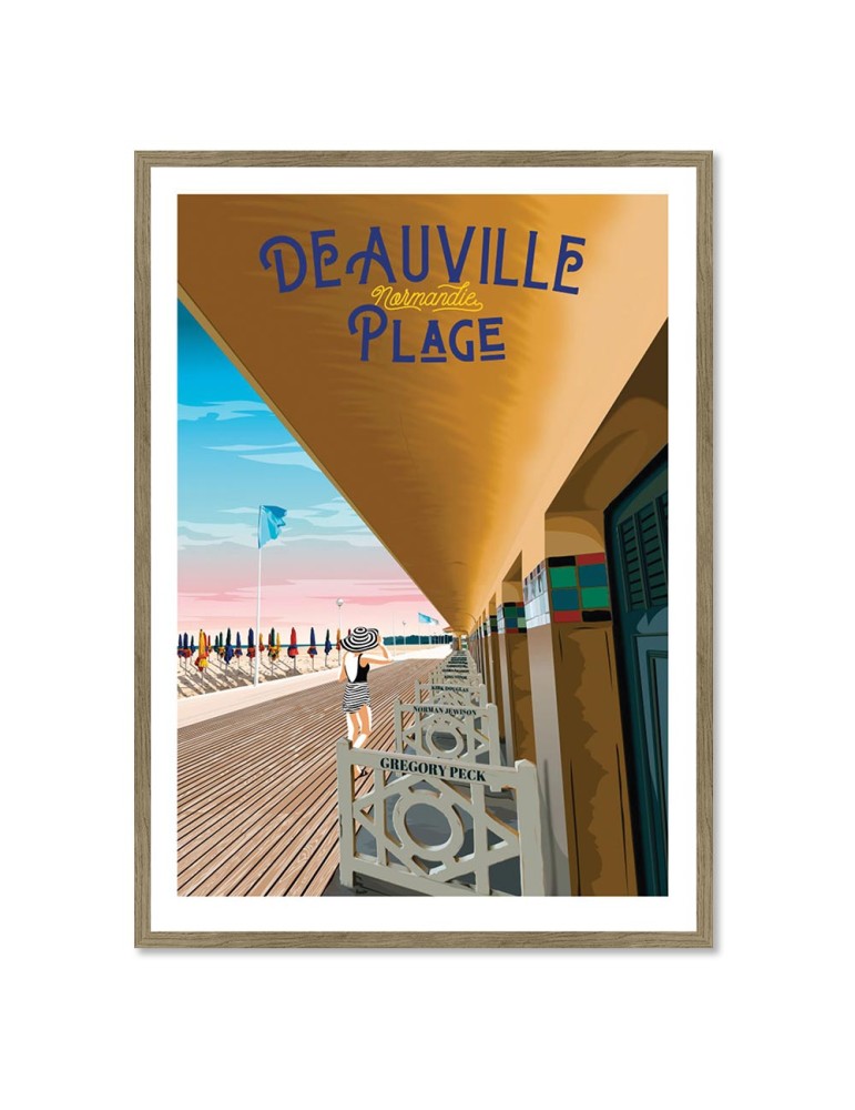 Deauville – Poster affiche – image encadrée
