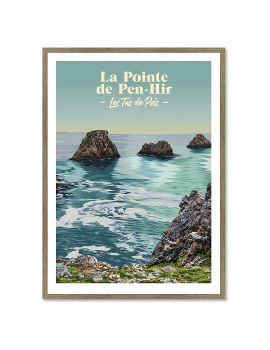La pointe de Pen-Hir – Poster affiche – image encadrée