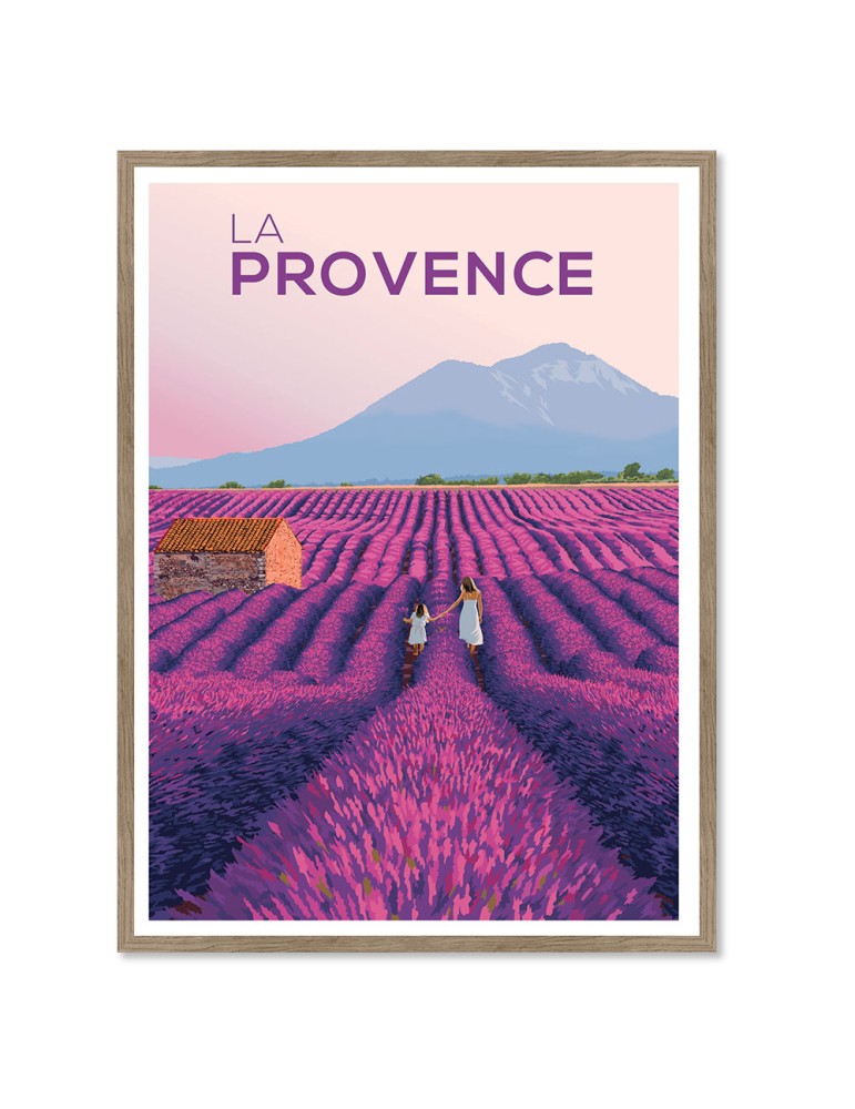 Provence – Poster affiche – image encadrée