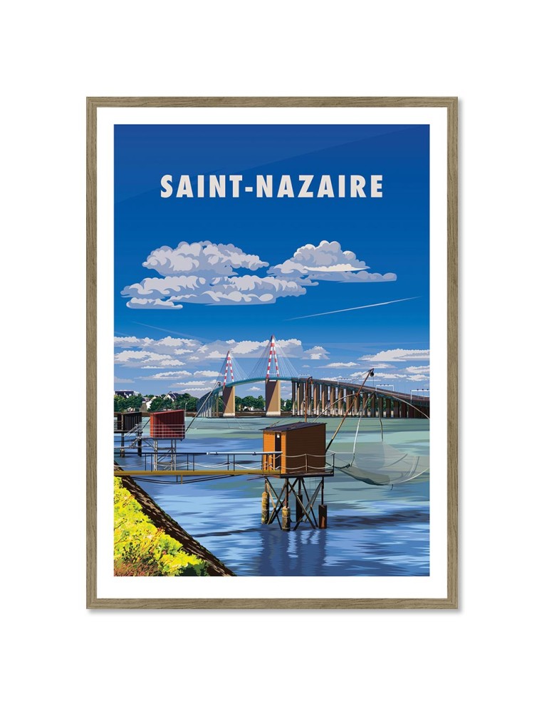 Saint-Nazaire – Poster affiche – image encadrée
