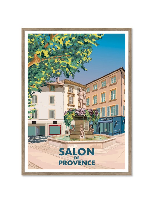 Salon de Provence – Poster affiche – image encadrée
