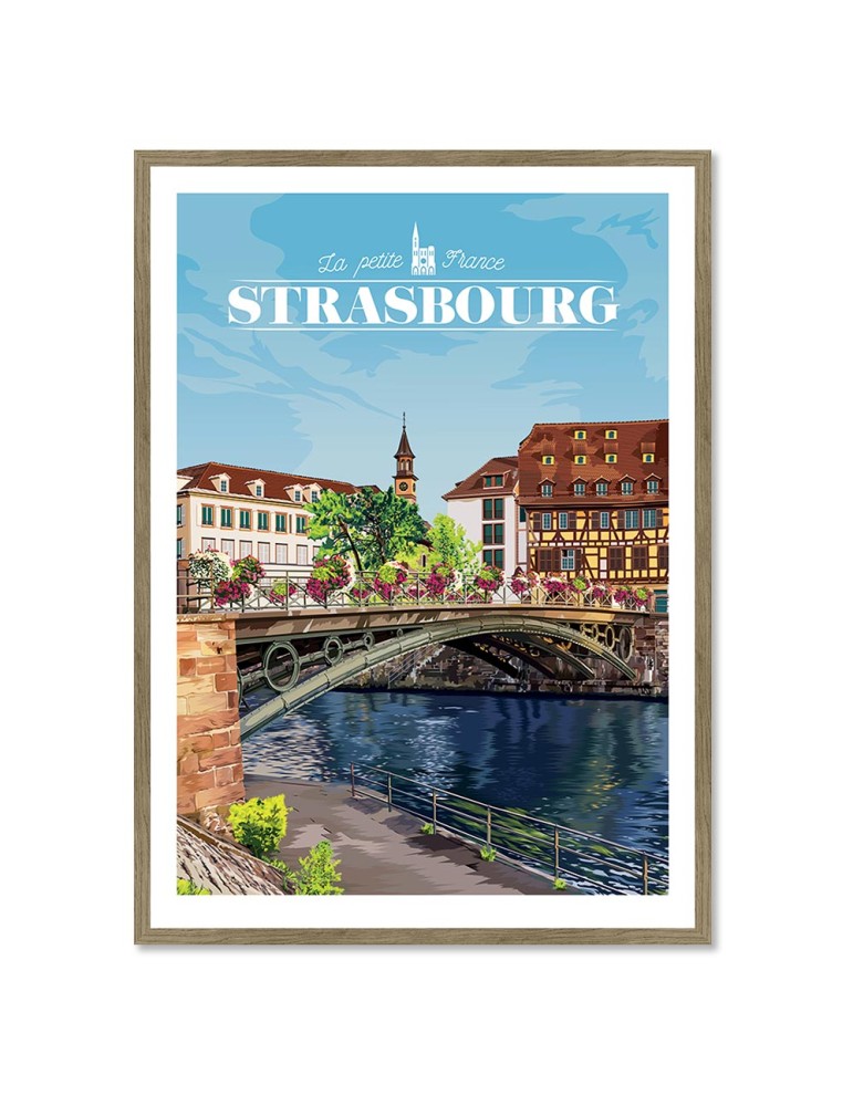 Strasbourg – Poster affiche – image encadrée