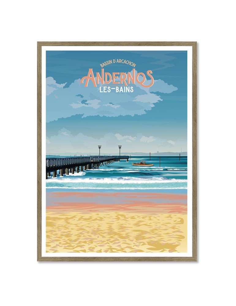 Andernos – Poster affiche – image encadrée