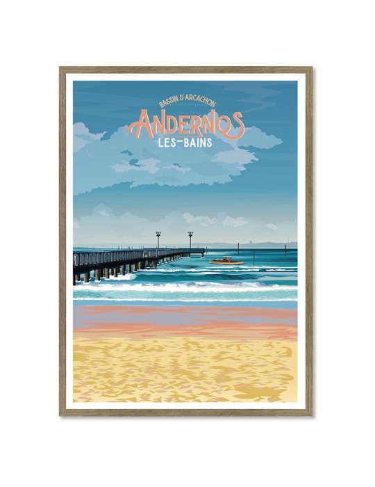 Andernos – Poster affiche – image encadrée