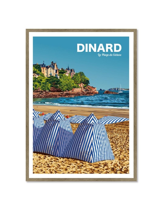 Dinard – Poster affiche – image encadrée