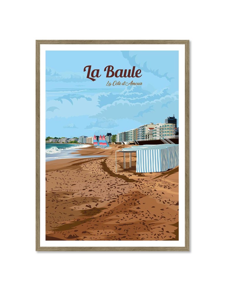 La Baule – Poster affiche – image encadrée