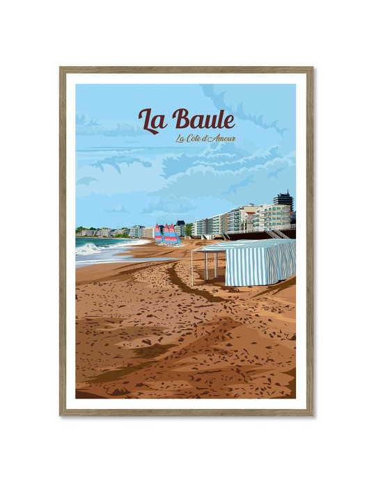 La Baule – Poster affiche – image encadrée