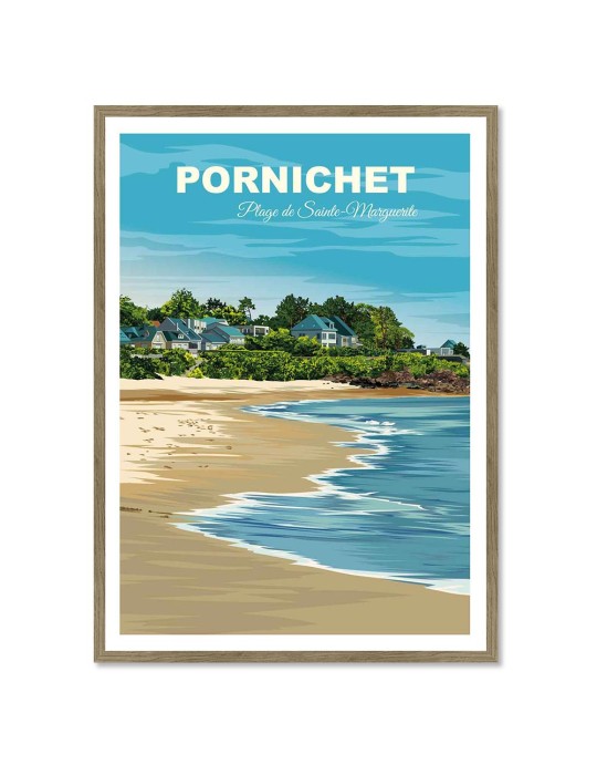 Pornichet – Poster affiche – image encadrée