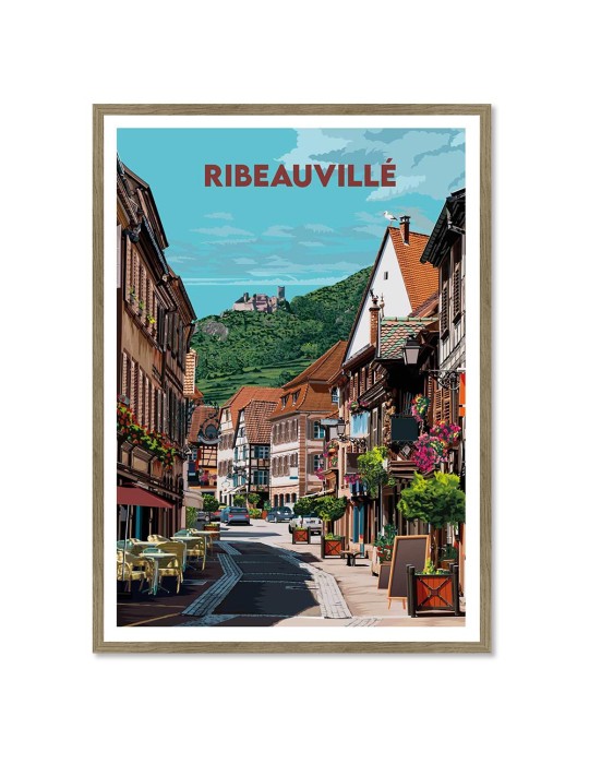 Ribeauvillé – Poster affiche – image encadrée