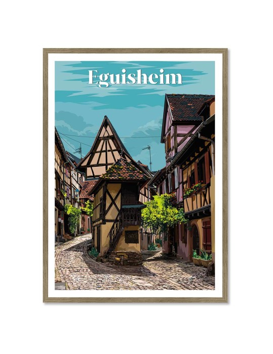 Eguisheim – Poster affiche – image encadrée