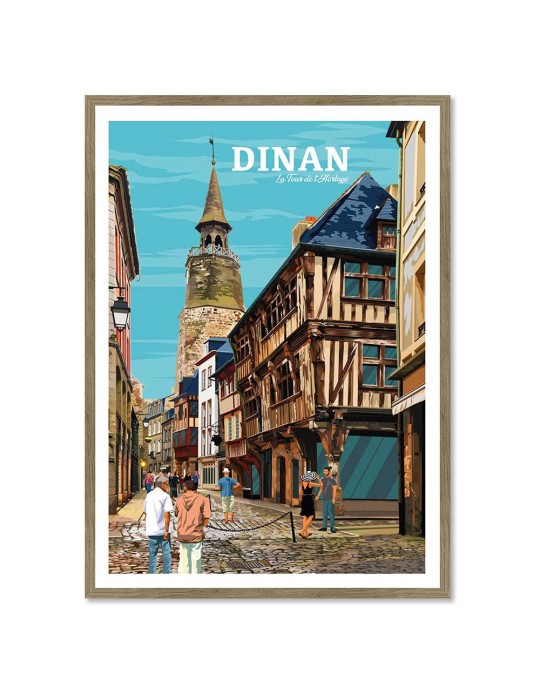 Dinan – Poster affiche – image encadrée