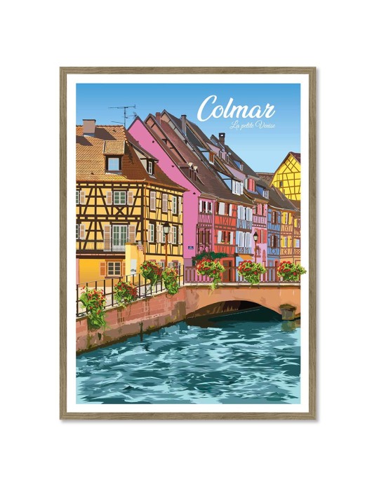 Colmar – Poster affiche – image encadrée