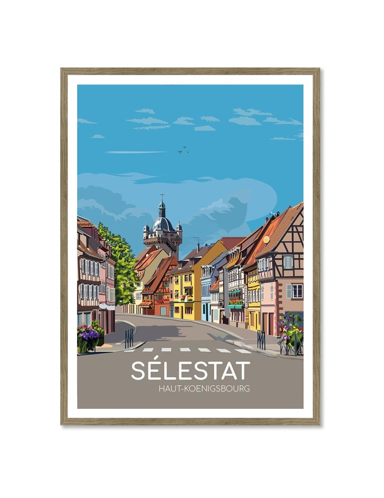 Sélestat – Poster affiche – image encadrée