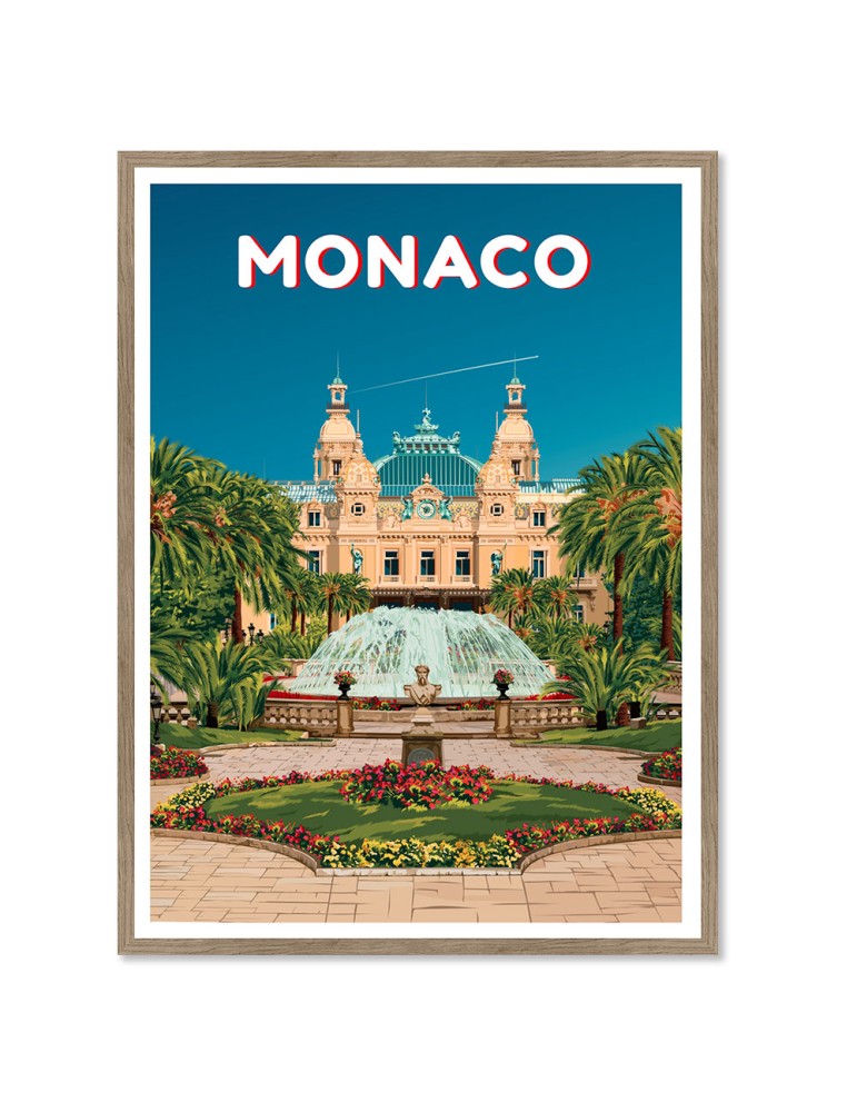 Monaco – Poster affiche – image encadrée
