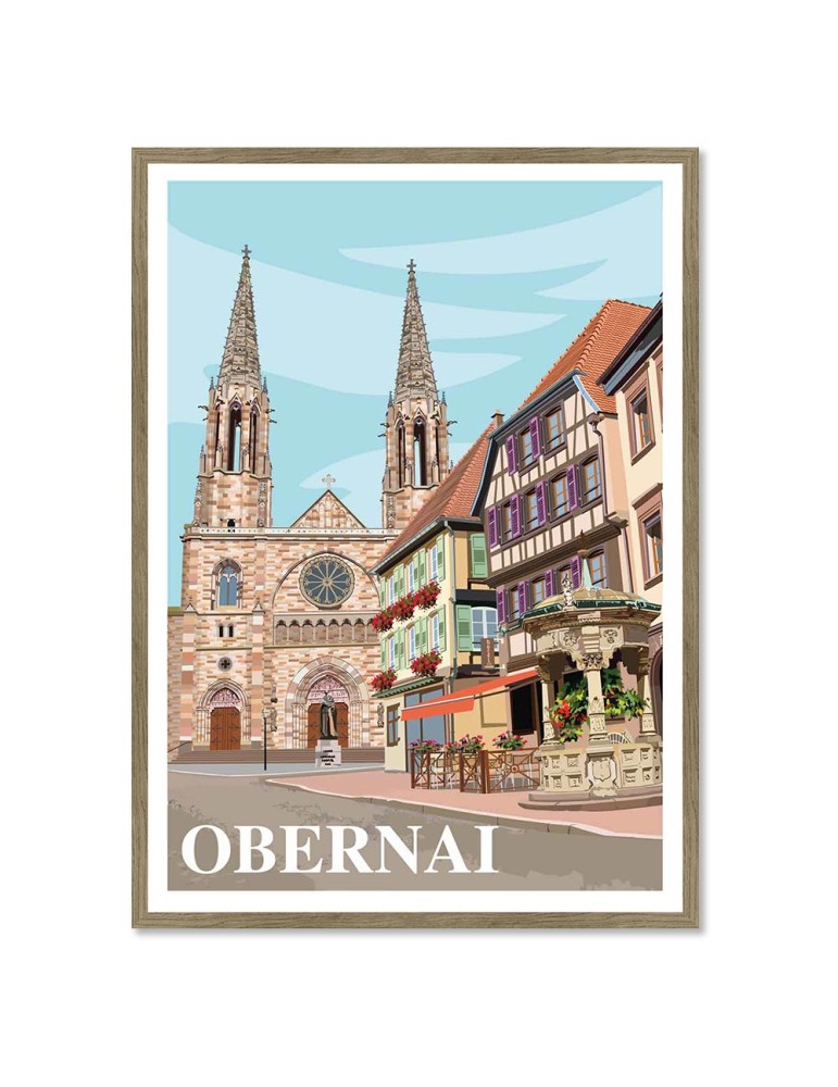 Obernai – Poster affiche – image encadrée