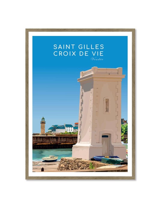 Saint Gilles – Poster affiche – image encadrée