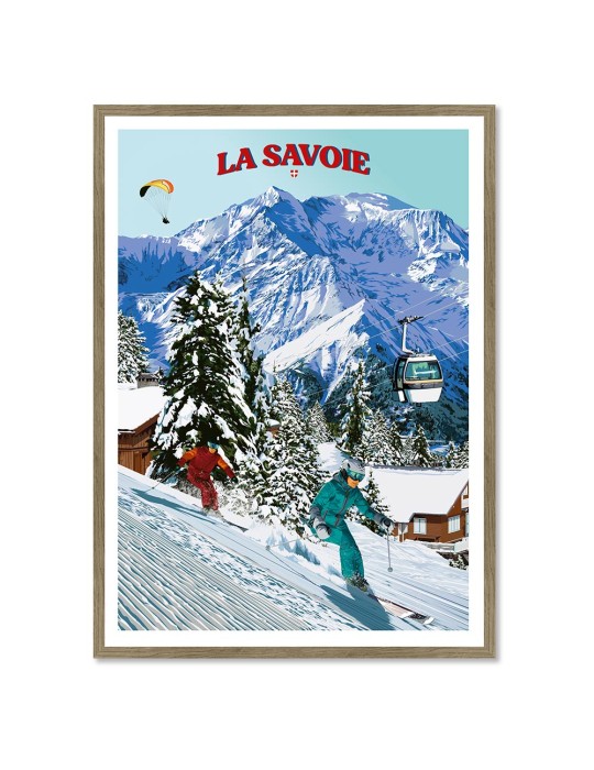 La Savoie Hiver – Poster affiche – image encadrée