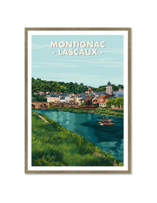 Montignac - Lascaux – Poster affiche – image encadrée