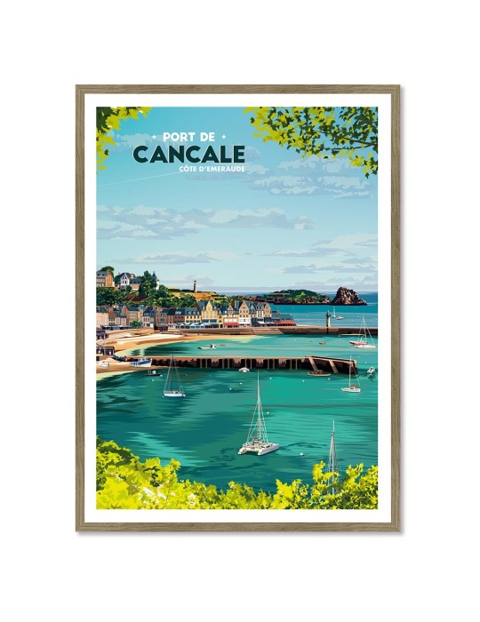 Port de Cancale – Poster affiche – image encadrée