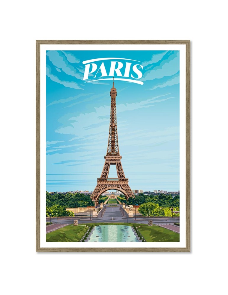 Paris – Poster affiche – image encadrée
