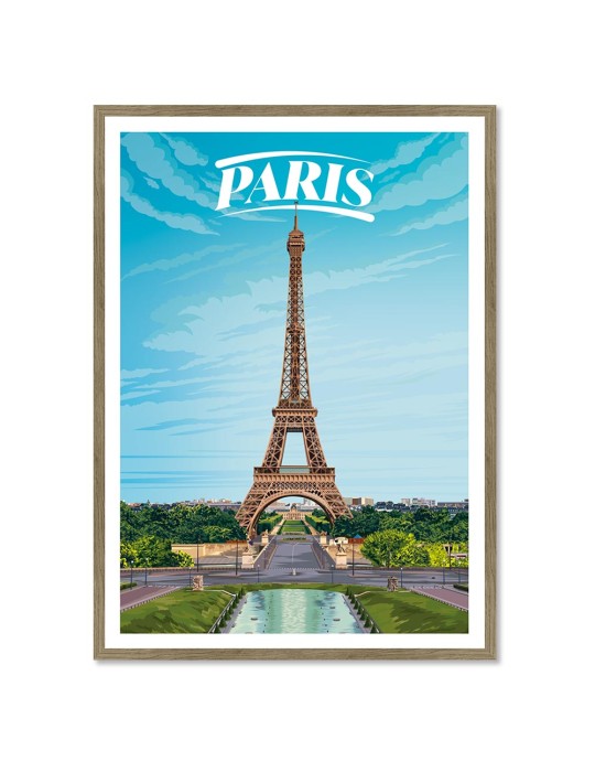 Paris – Poster affiche – image encadrée