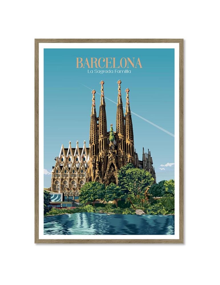 Barcelona Sagrada Família – Poster affiche – image encadrée